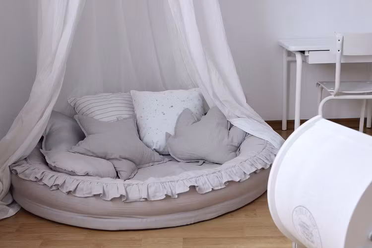 Cotton & Sweets lysegrå juniornest i 100% linned