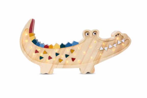 Little Lights, Lampe til børneværelset, Krokodille natur