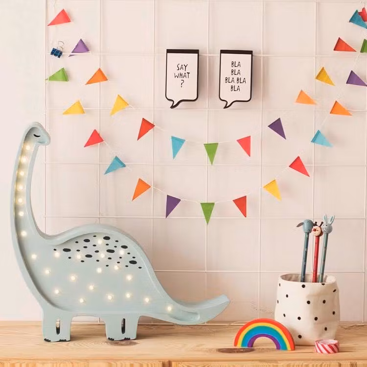 Little Lights, Lampe til børneværelset, Dino blå