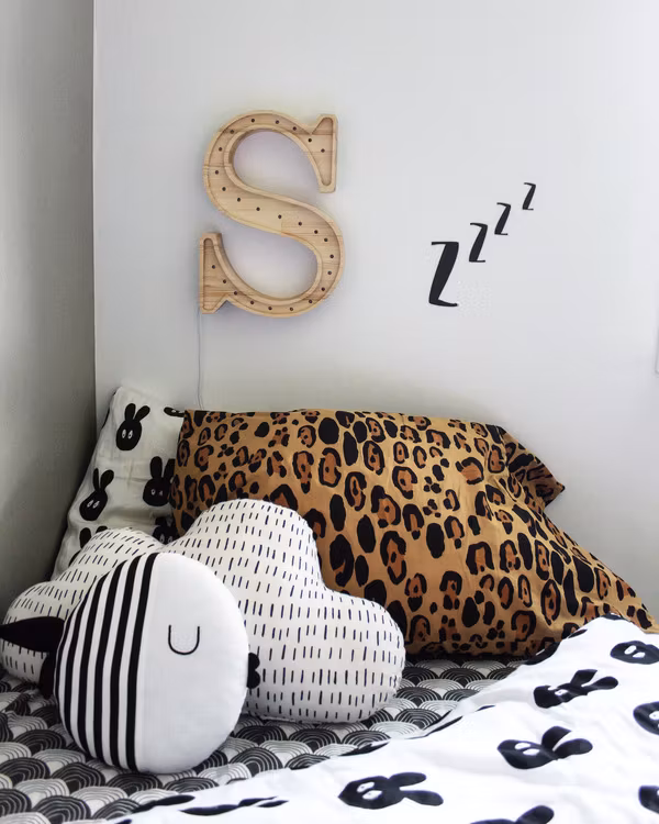 Little Lights Lampe til børneværelset, Bogstav S