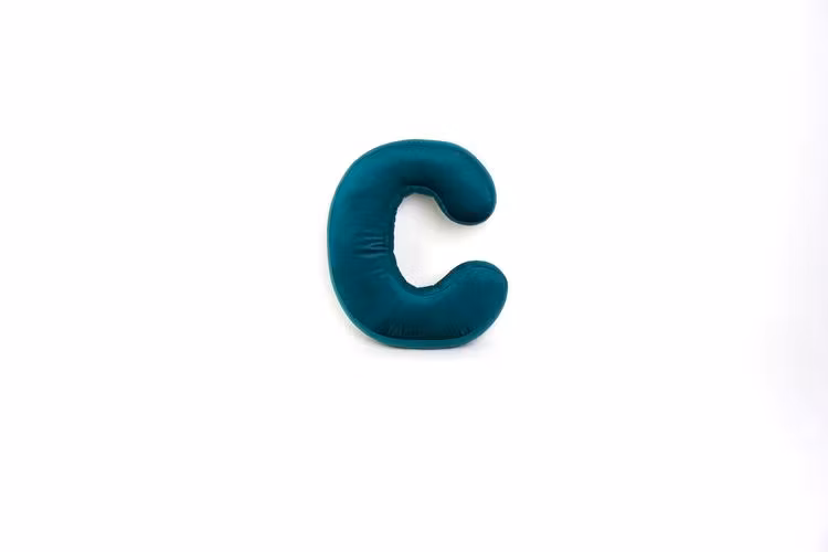 Bogstavpude i fløjl - Bogstav C