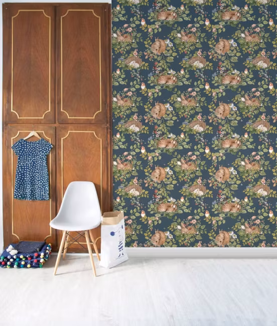 Dekornik, tapet Mørkeblå skov