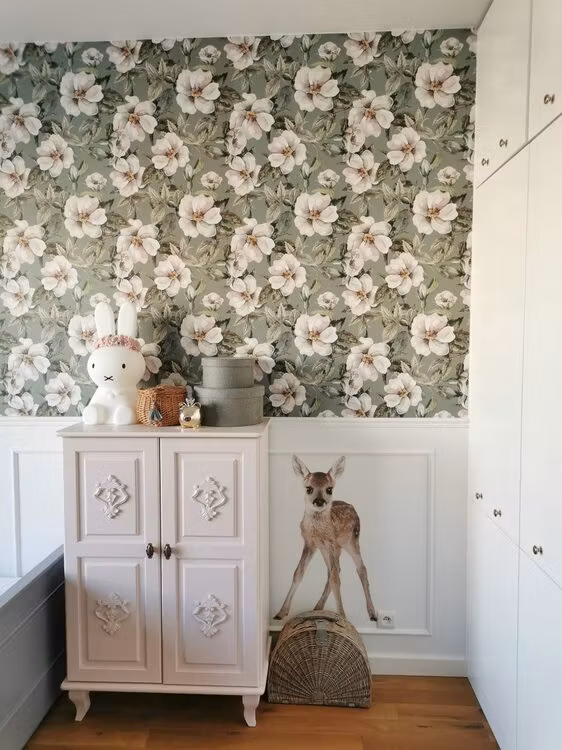 Dekorillo, tapet White roses