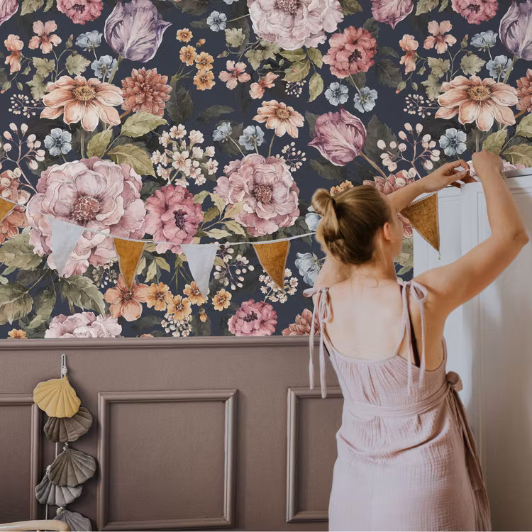 Dekornik, Tapet Bouquet of Flowers- violet