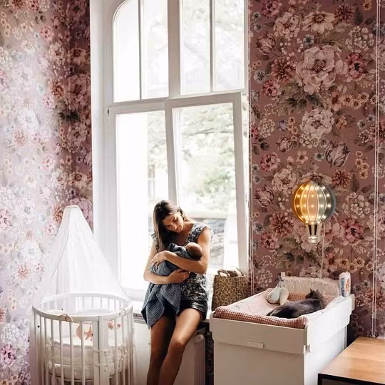 Dekornik, tapet Bouquet of Flowers- lilac