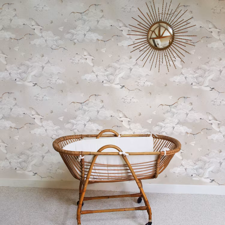 Dekornik, tapet Magic Swans Beige