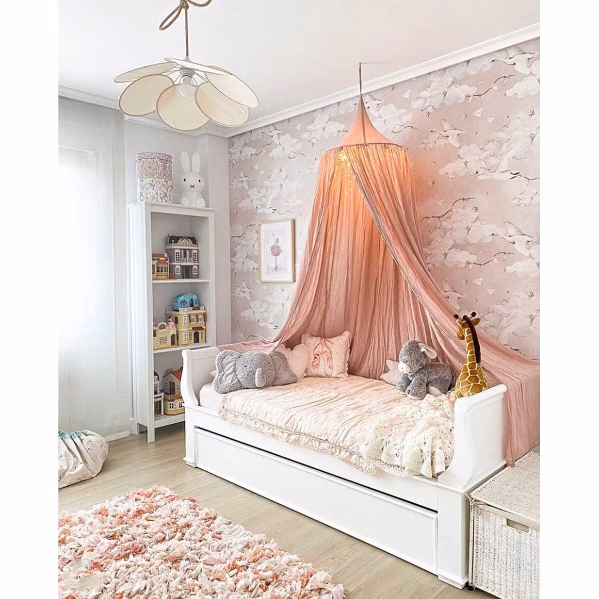 Dekornik, tapet Magic Swans Pink