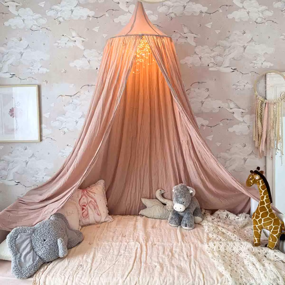 Dekornik, tapet Magic Swans Pink