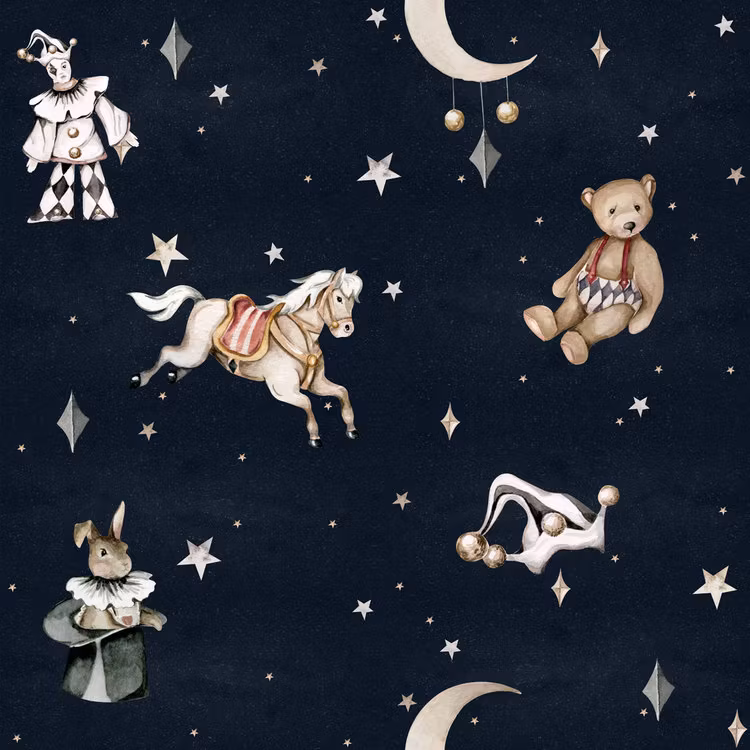 Dekornik, tapet French Toys in the Night Sky