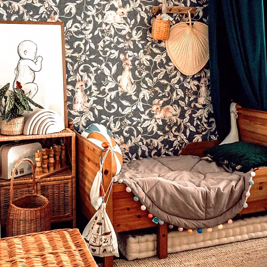 Dekornik, tapet Rabbits Groove Dark