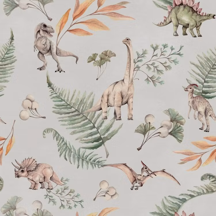Dekorillo, tapet Grey dino world