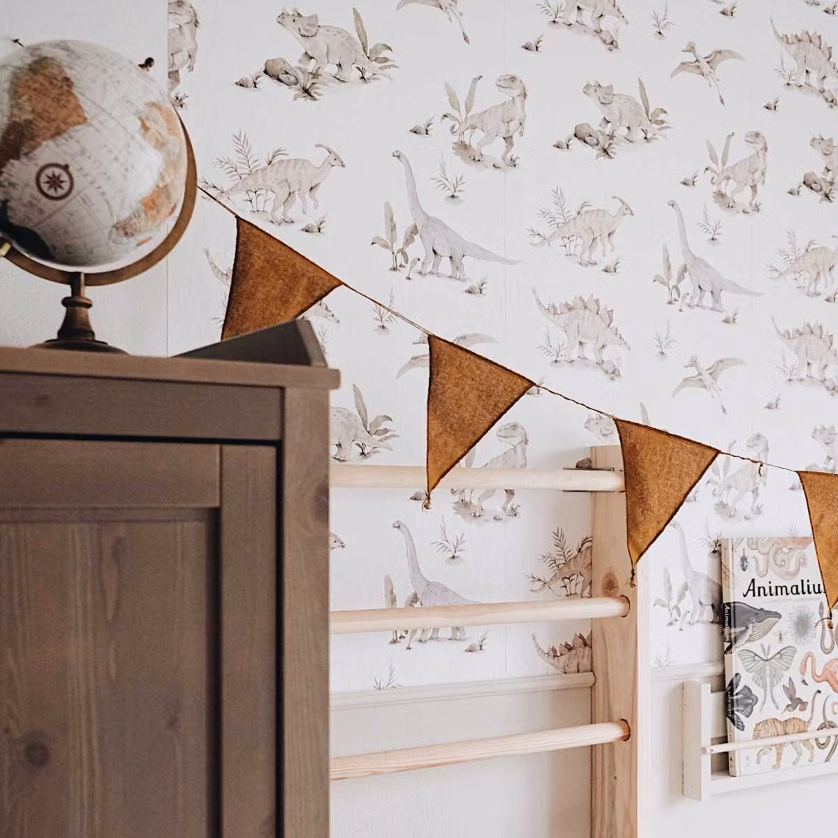 Dekornik, tapet Glade dinosaurer