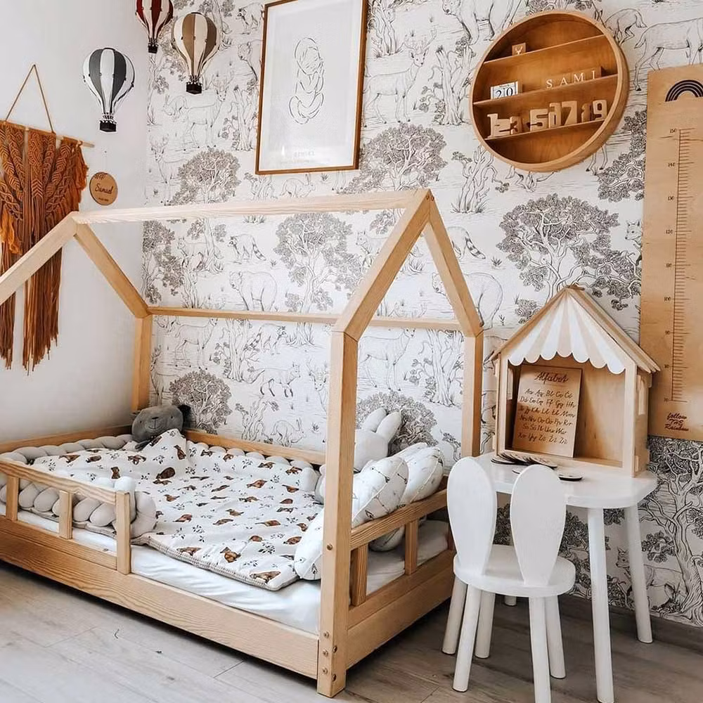 Dekornik, tapet White Animals