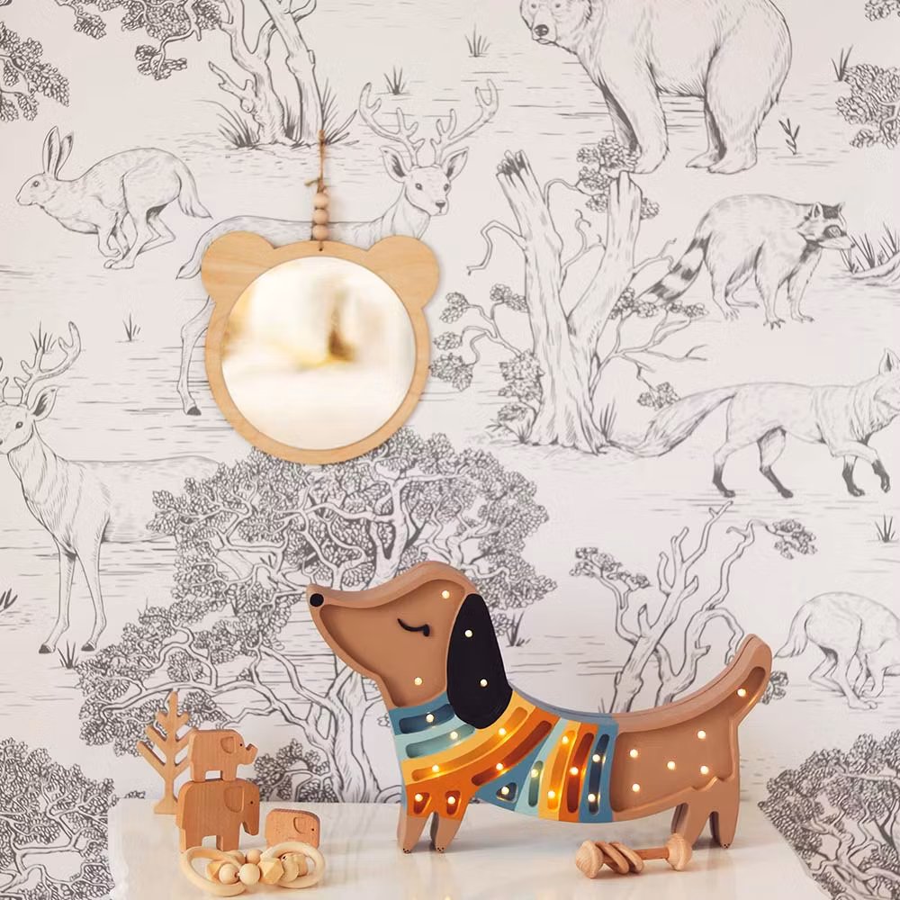 Dekornik, tapet White Animals