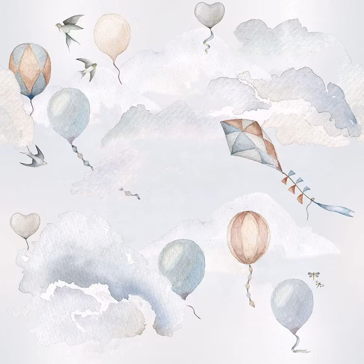 Dekornik, tapet Balloons Fairytale