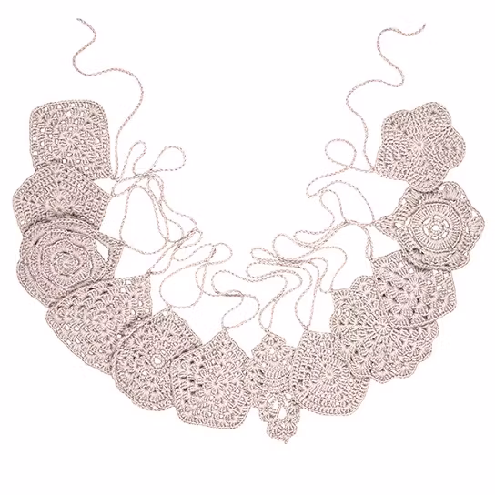 Numero 74, hæklet vimpel til børneværelset, Powder