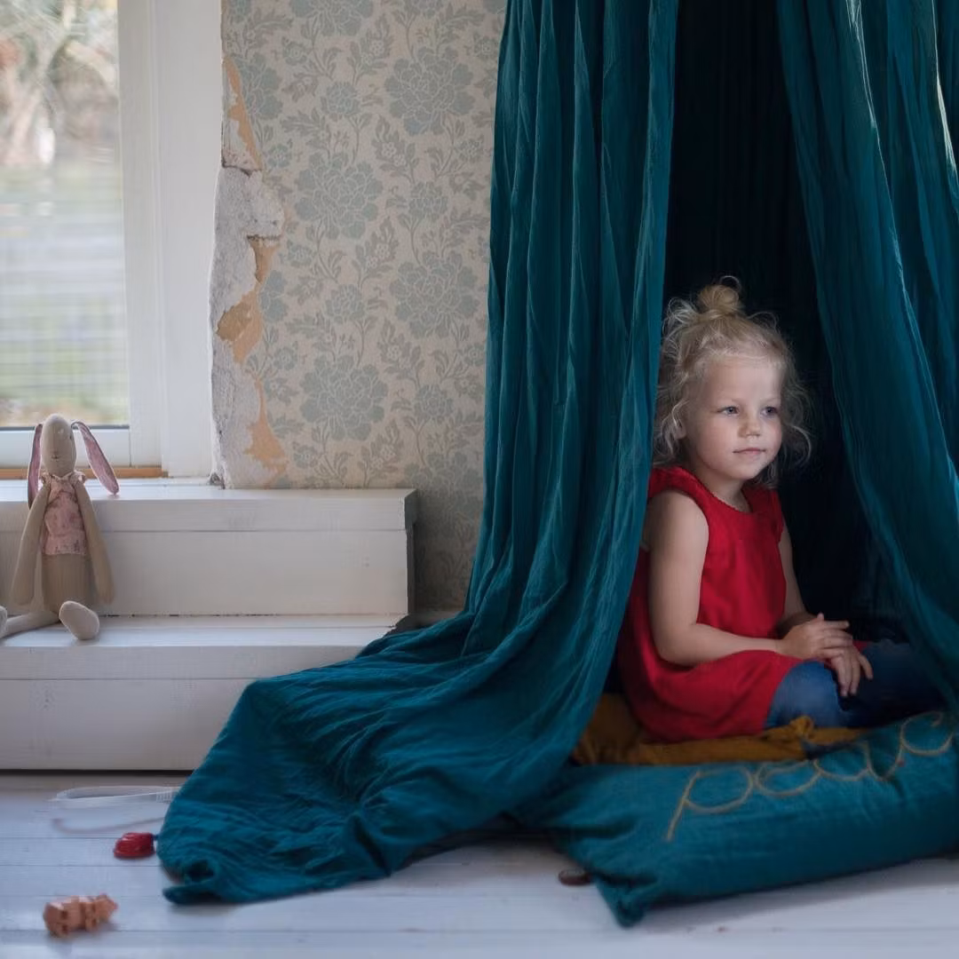 Numero 74, sengehimmel Teal blue