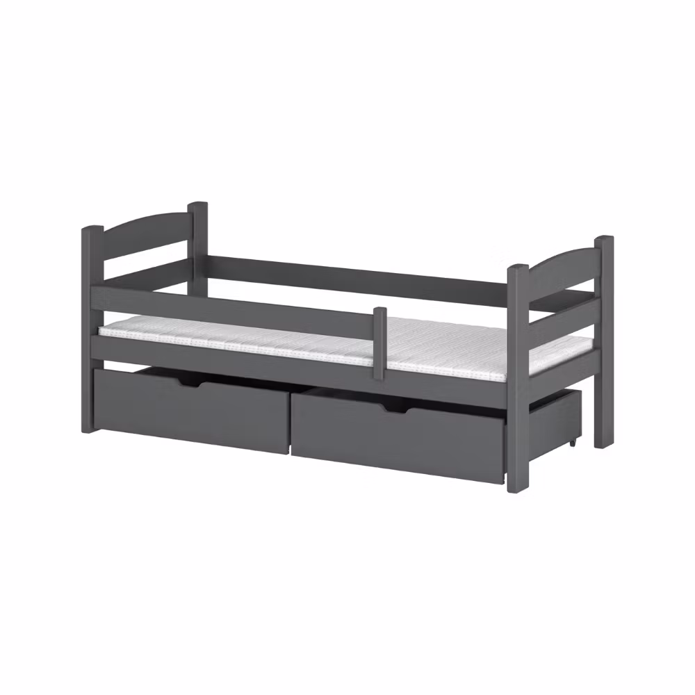 Børneseng /juniorseng med tremme, dagseng Marc