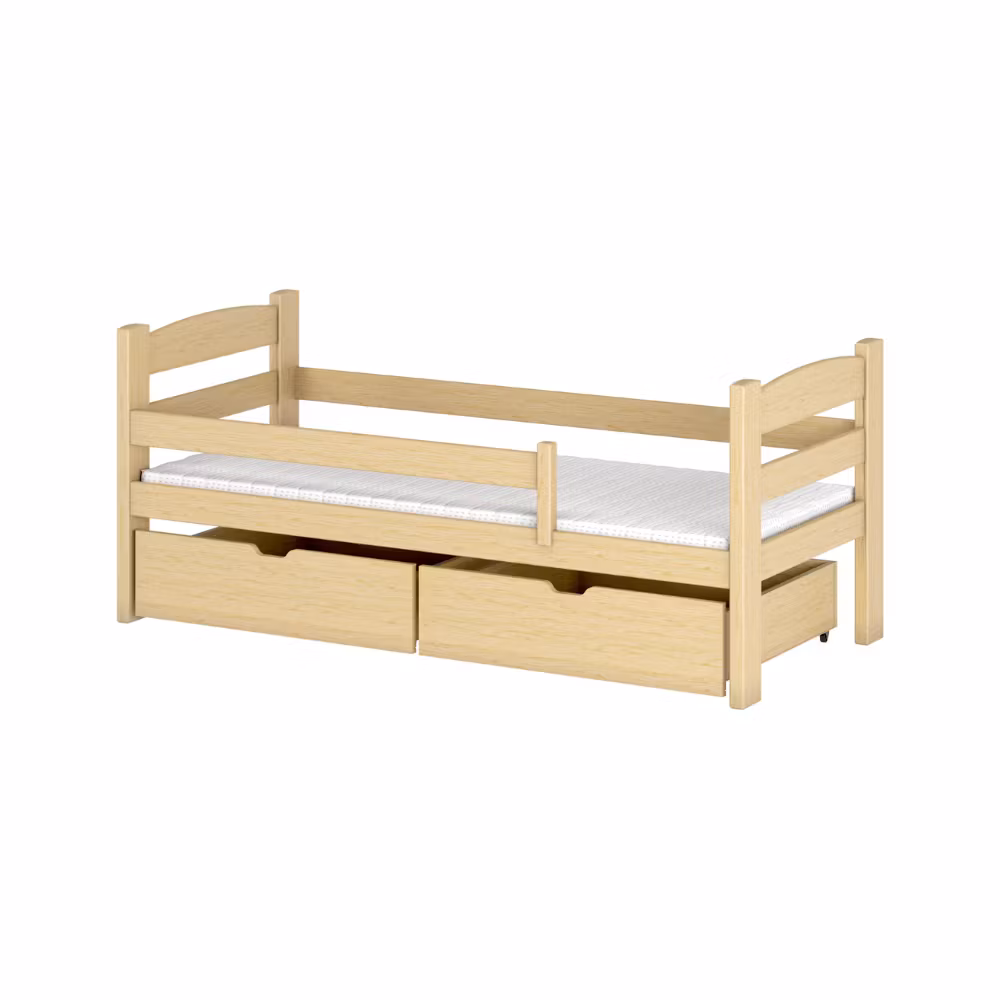 Børneseng /juniorseng med tremme, dagseng Marc