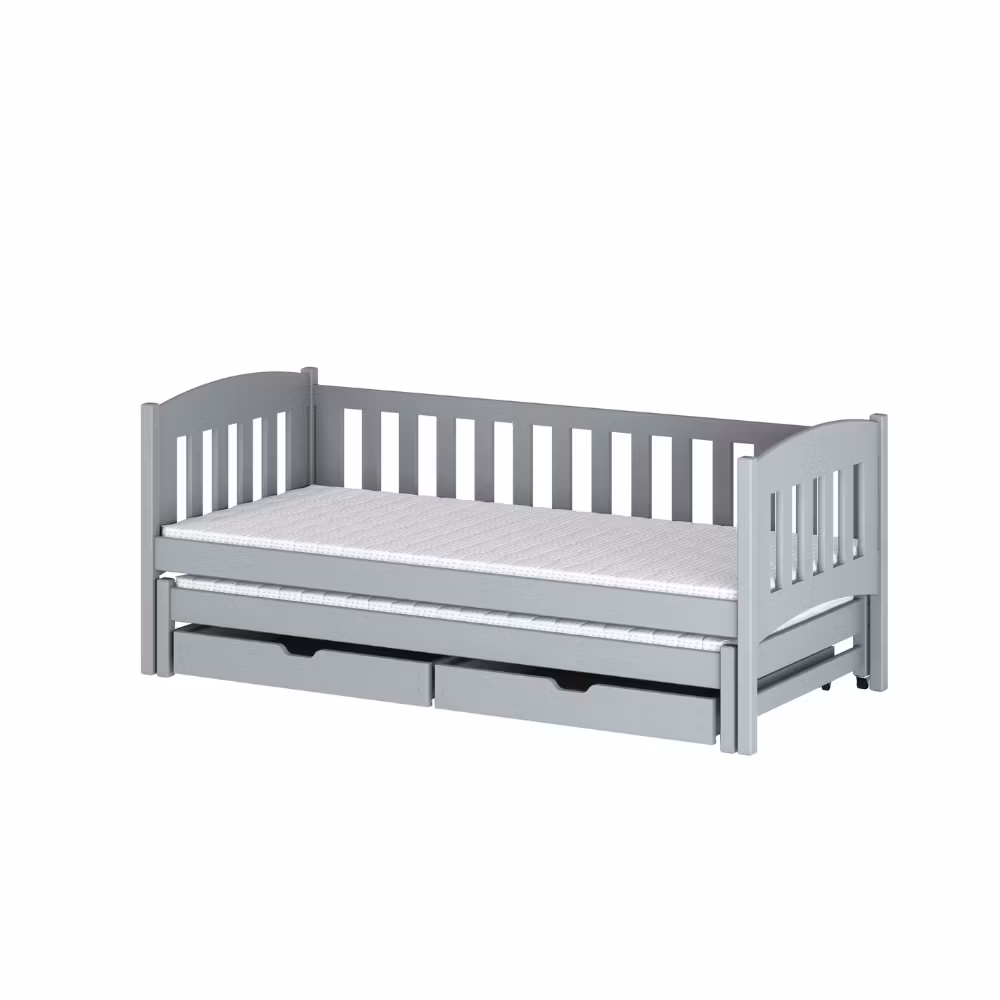 Børneseng/juniorseng med udtræksseng Amber