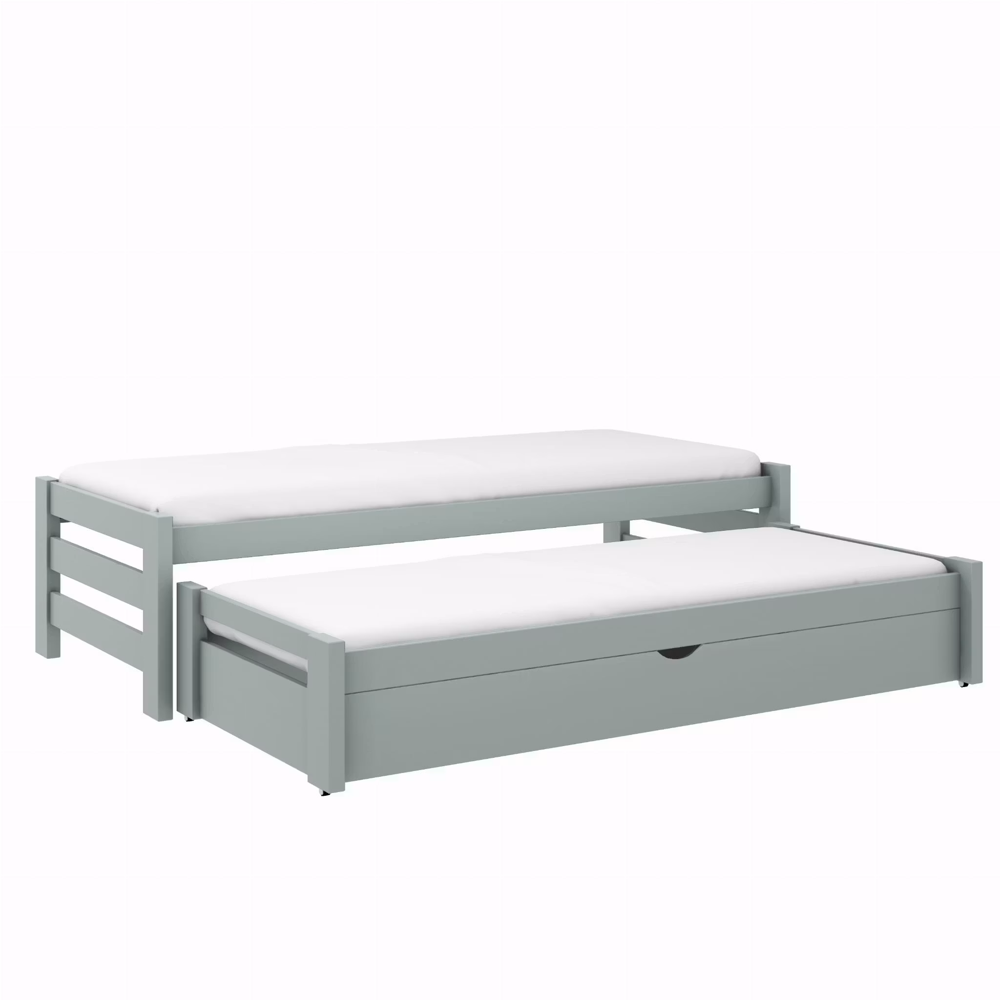 Børneseng/juniorseng med udtræksseng Angela