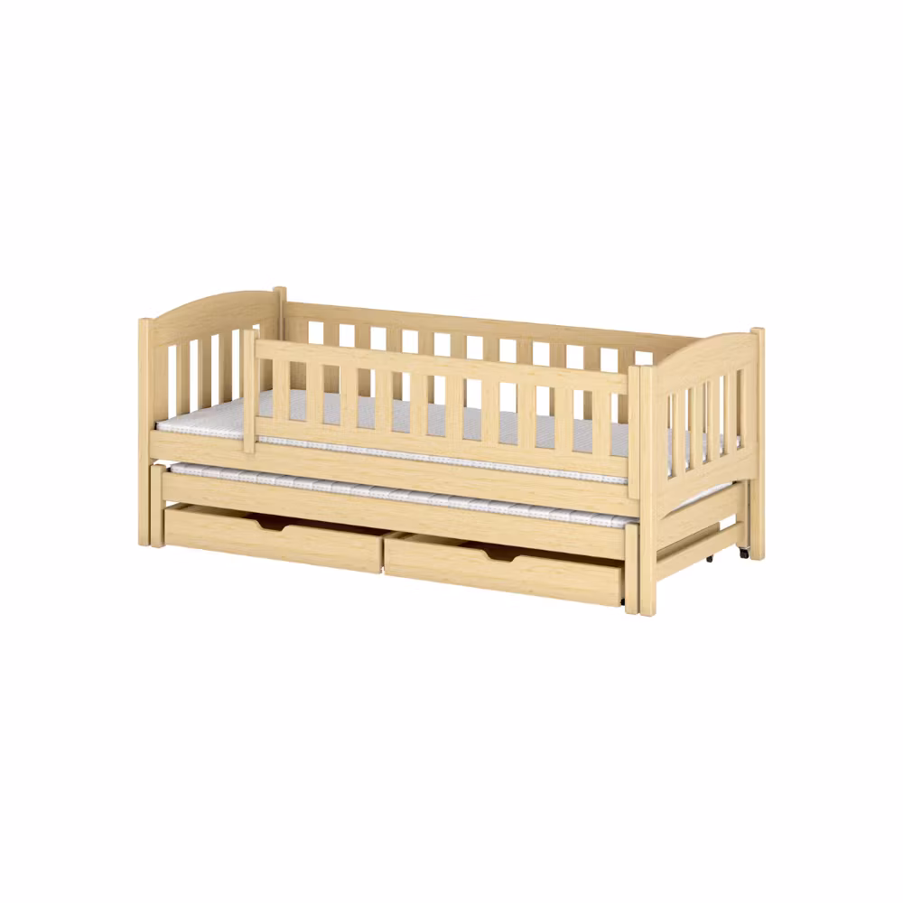 Børneseng/juniorseng med udtræksseng Amber