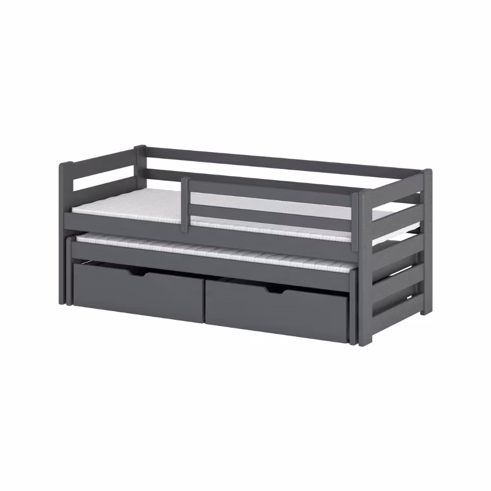 Børneseng/juniorseng med udtræksseng, dagseng Sebastian