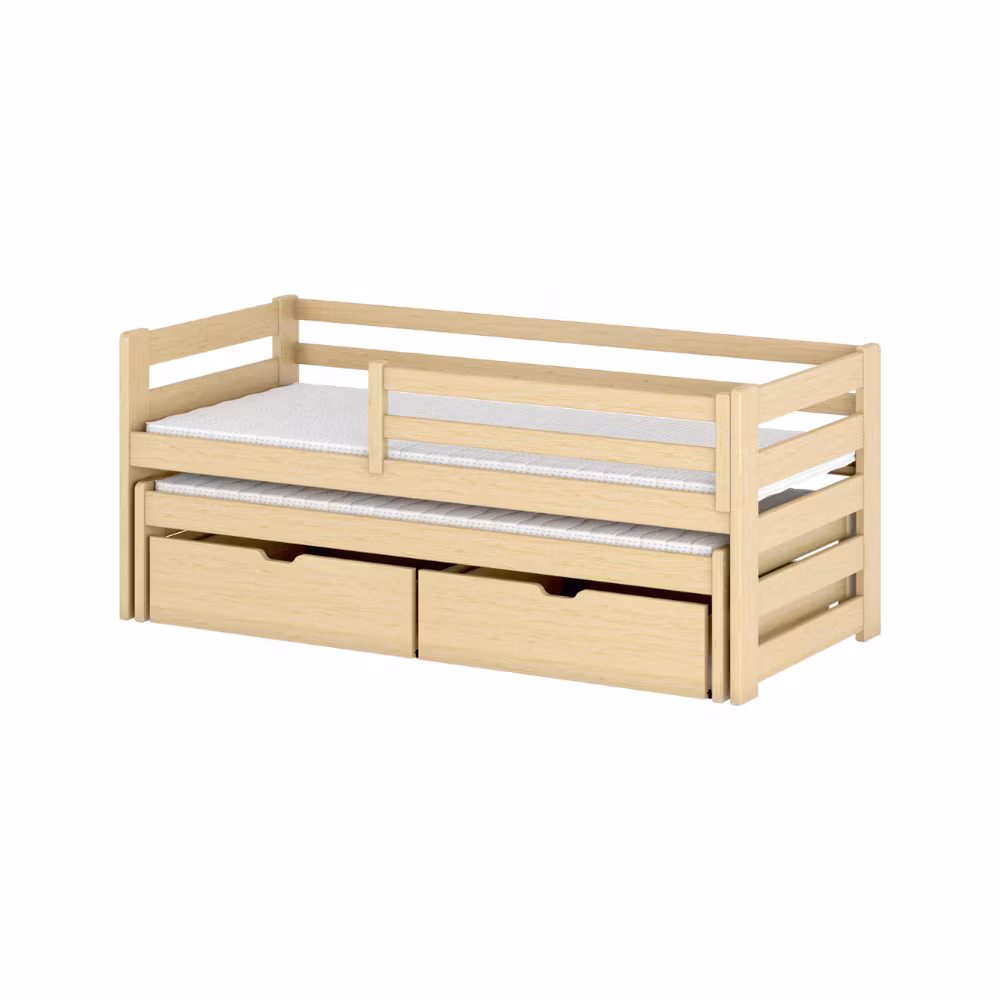 Børneseng/juniorseng med udtræksseng, dagseng Sebastian