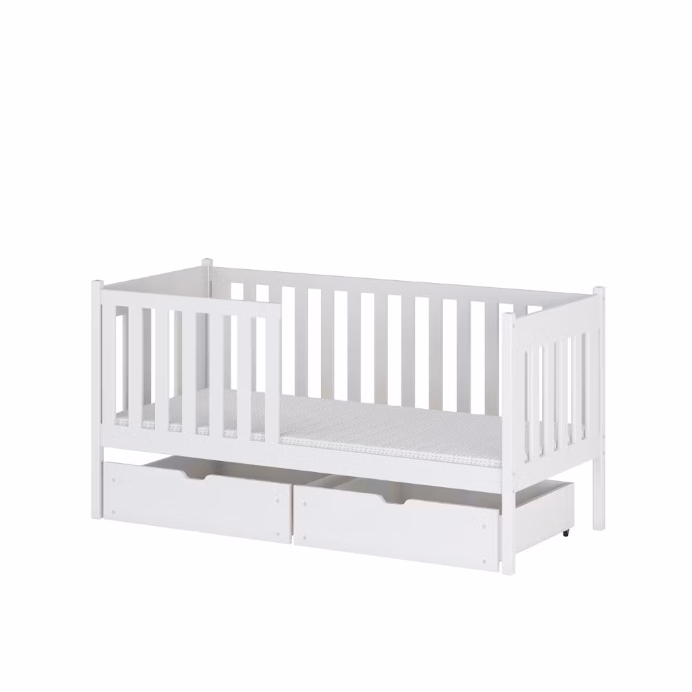 Børneseng /juniorseng med tremme, Alma