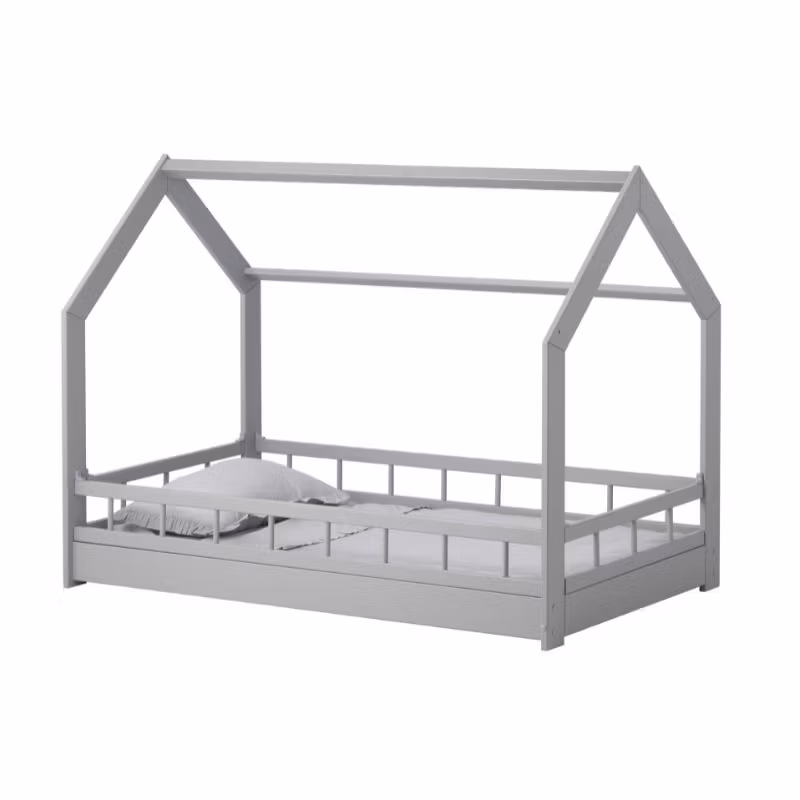 Grå husseng m. tremmer