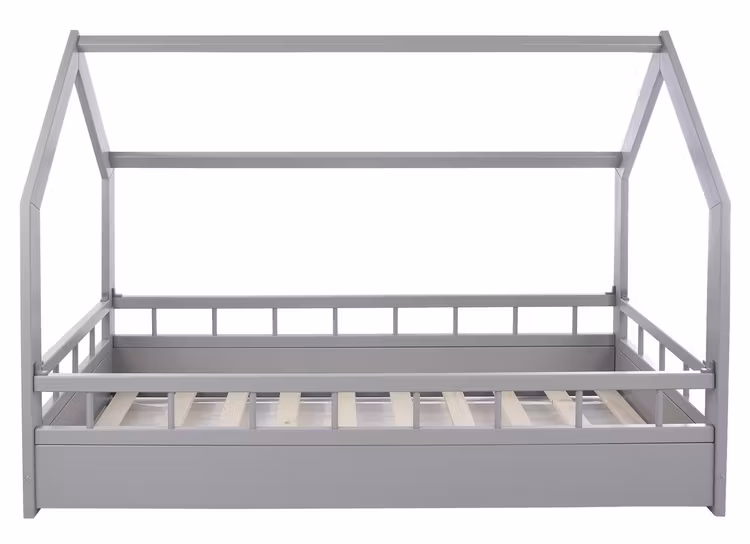 Grå husseng m. tremmer