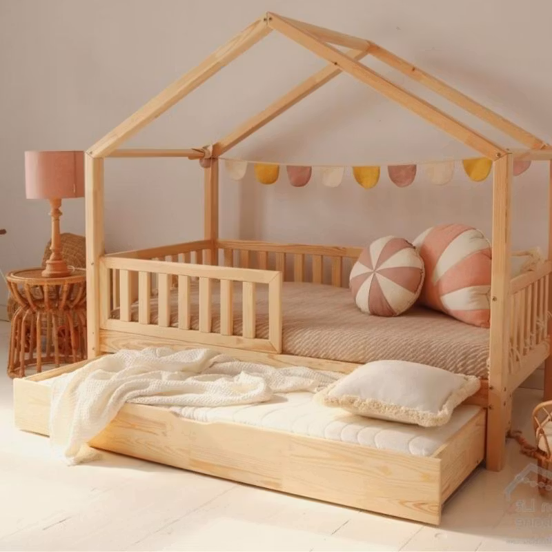 Husseng Karla natur 90x190 cm med udtræksseng