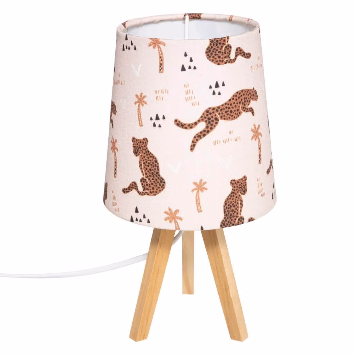 Bordslampe til børneværelset, jungle