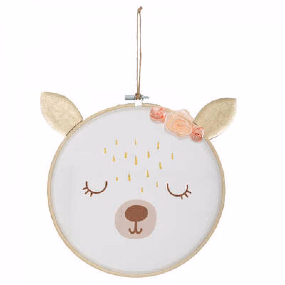 Vægdekoration, bamse