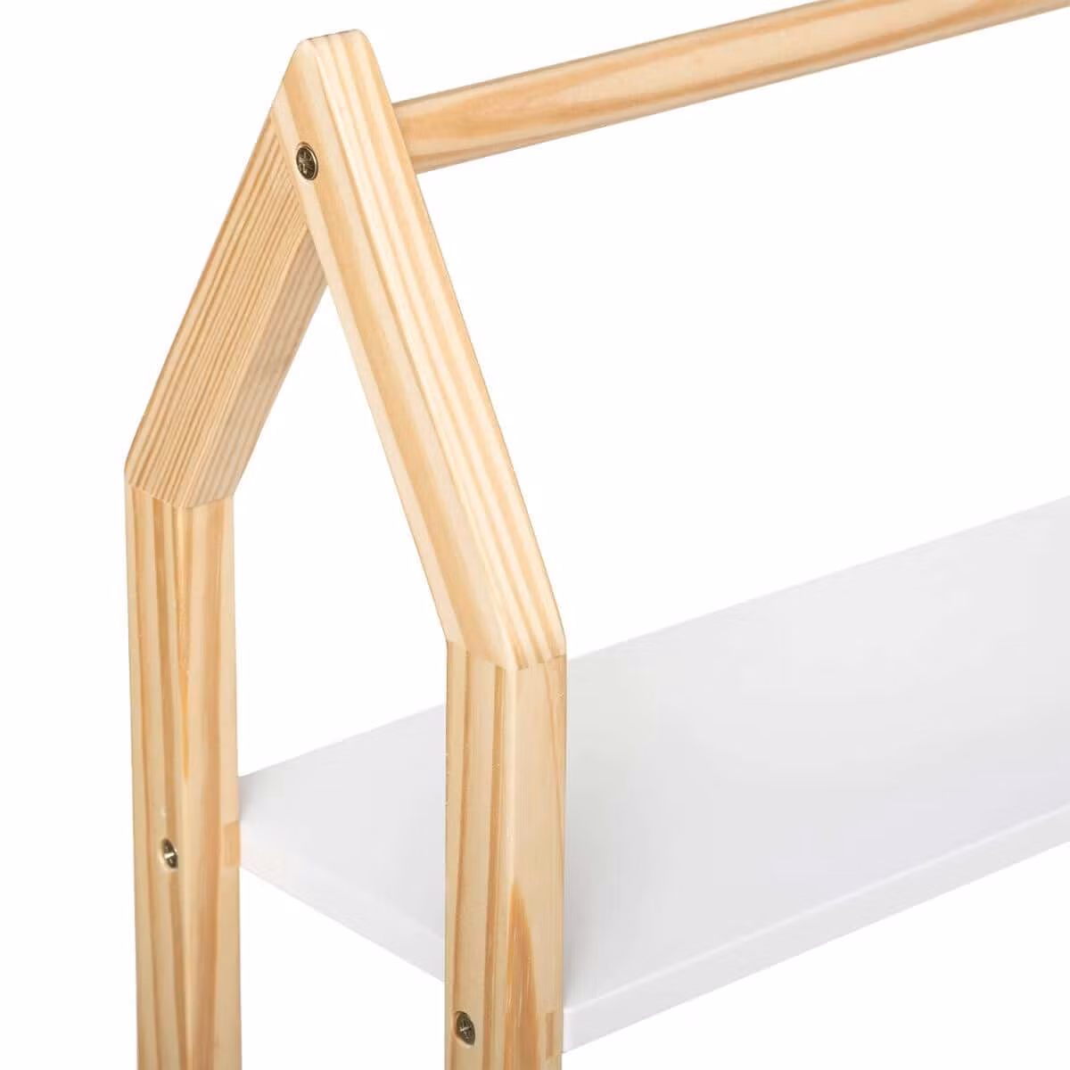 Reol hus, hvid/natur