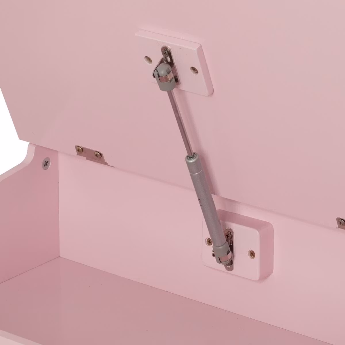 Skrivebord med opbevaring, lyserød