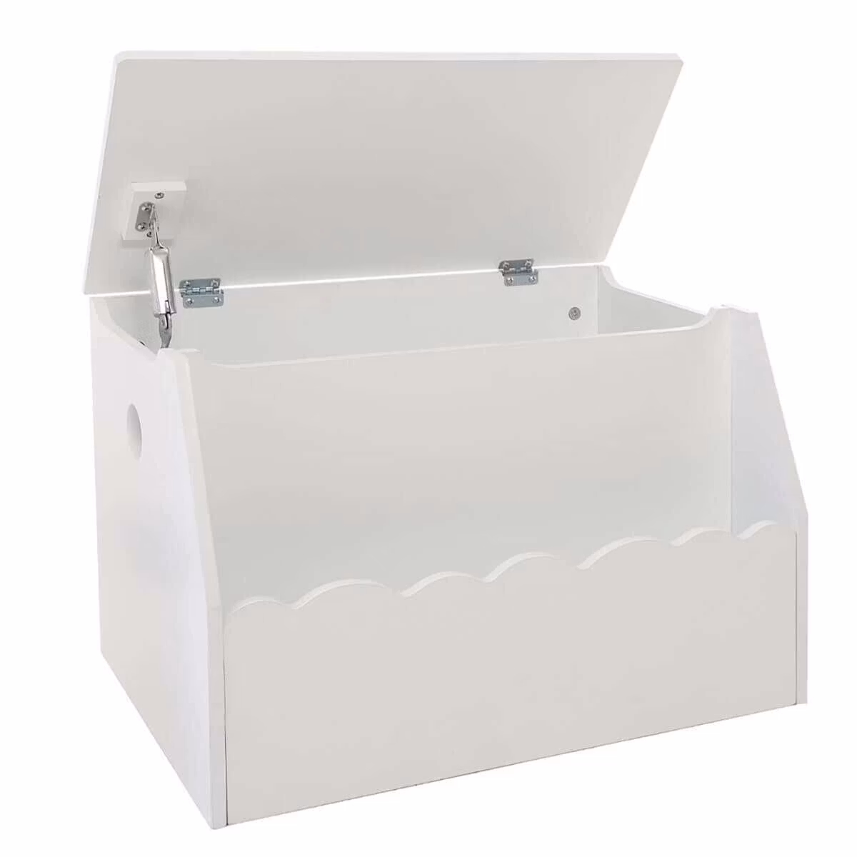 Vit förvaringskista med molnhylla