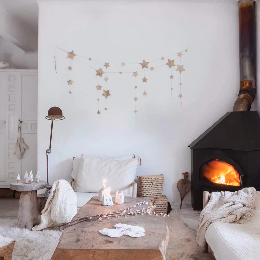 Numero 74, vimpelløkke til børneværelse, Falling Star Gold Glitter