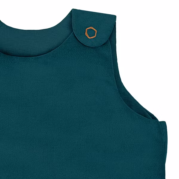 Numero 74, sovepose fløjl Cocoon Winter, Teal Blue