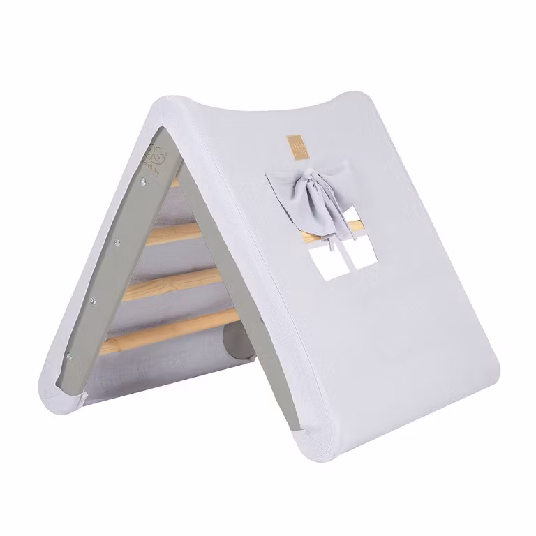 Meow, klatretrekant tipi stigehus, gråblå