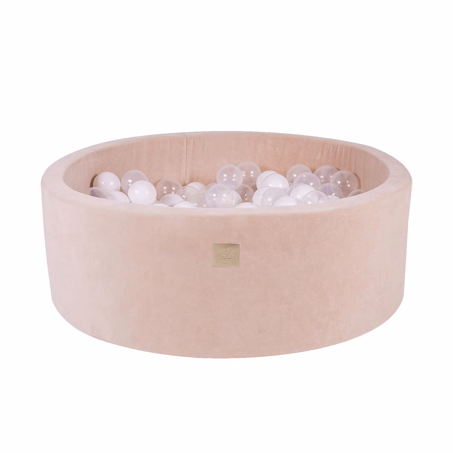 Meow, ecru boldbassin i fløjl med 250 bolde, Angel