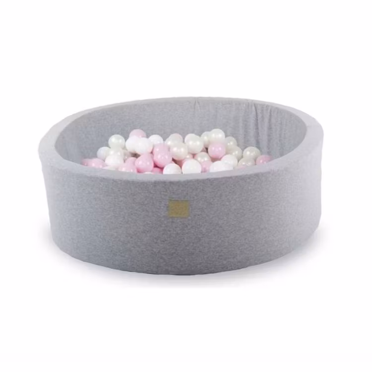 Meow, lysegrå boldbassin med 200 bolde, Pretty Pink