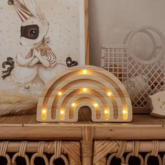 Little Lights, Lampe til børneværelset, Regnbue MINI træ