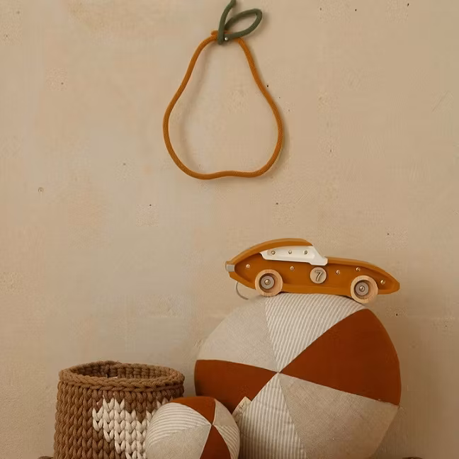 Little Lights, Lampe til børneværelset, Racerbil mini mustard