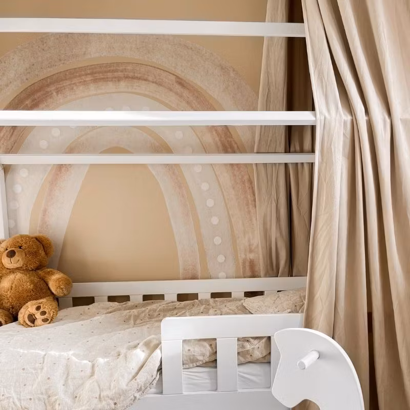Babylove, beige rainbow, regnbue wallsticker