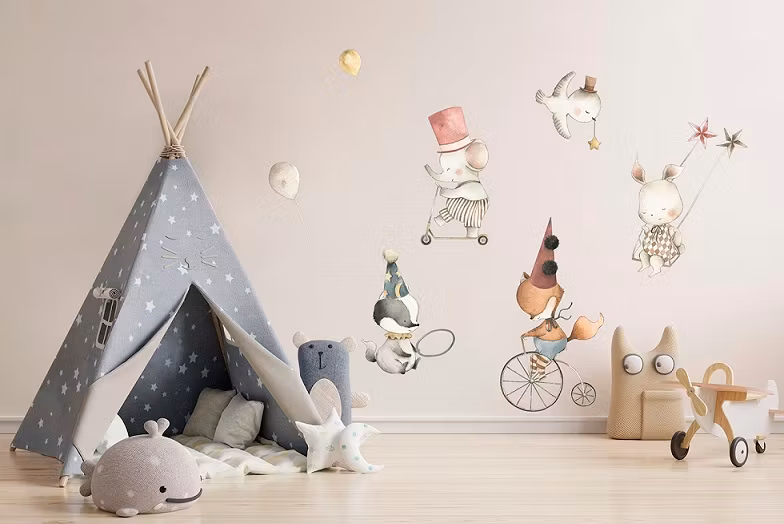 Babylove, wallstickers Cirkusdyr