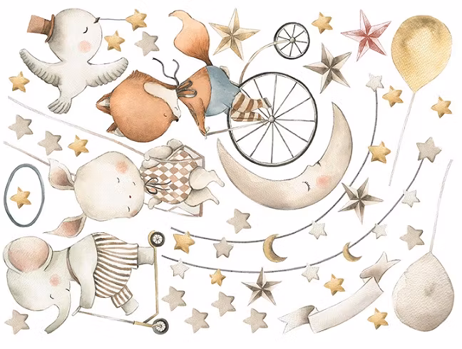 Babylove, wallstickers Cirkus