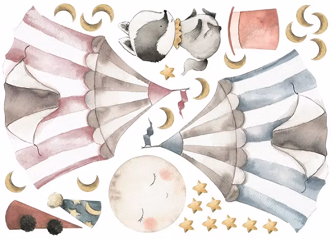 Babylove, wallstickers Cirkus