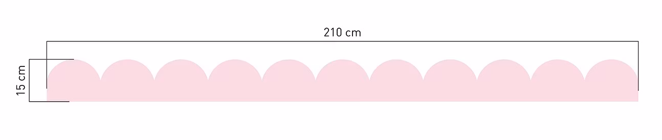 Wallstickers lyserøde cirkler