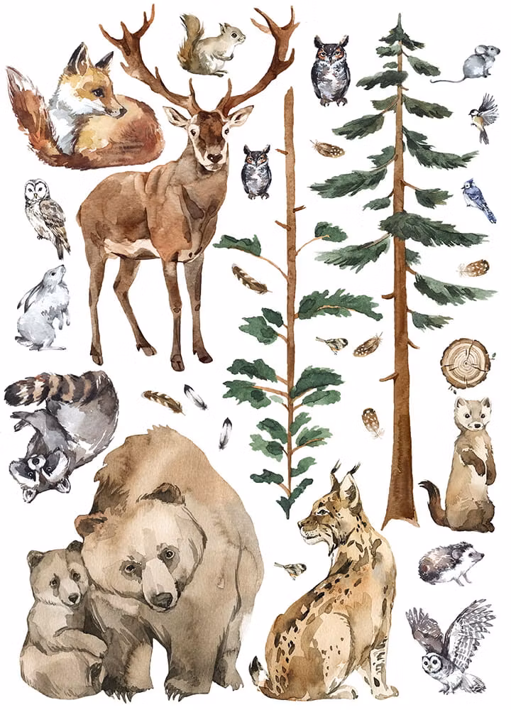 Babylove, Wallstickers, Skovvenner